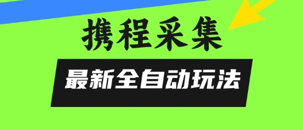 携程信息采集全自动玩法，0风控，无脑开干【揭秘】-轻合创