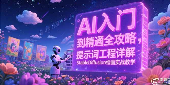 （15181期）AI入门到精通全攻略，提示词工程详解，StableDiffusion绘画实战教学-轻合创