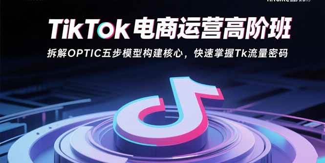 （15752期）TikTok电商运营高阶班：拆解OPTIC五步模型构建核心，快速掌握Tk流量密码-轻合创