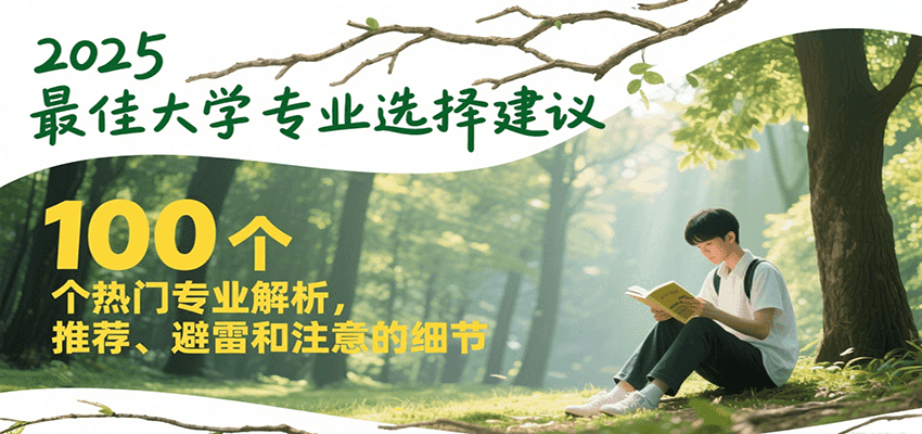 2025最佳大学专业选择建议，100个热门专业解析，推荐、避雷和注意的细节-轻合创