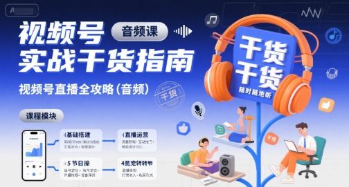 视频号实战干货指南，视频号直播全攻略（音频）-轻合创
