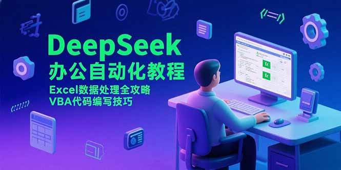 （15342期）DeepSeek办公自动化教程，Excel数据处理全攻略，VBA代码编写技巧-轻合创