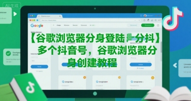 谷歌浏览器分身登陆多个抖音号，谷歌浏览器分身创建教程-轻合创