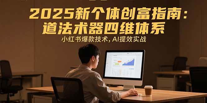 （15477期）2025新个体创富指南：道法术器四维体系，小红书爆款技术，AI提效实战-轻合创