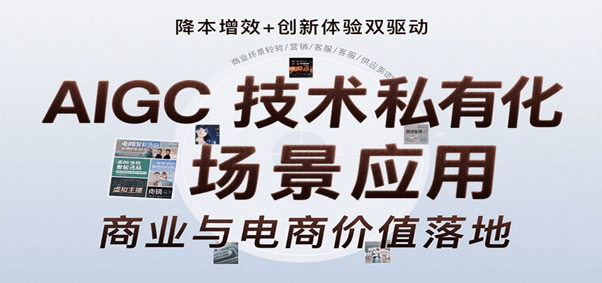 AIGC技术私有化场景应用，内容创作/视觉设计/私有化部署/商业应用/电商运营等-轻合创