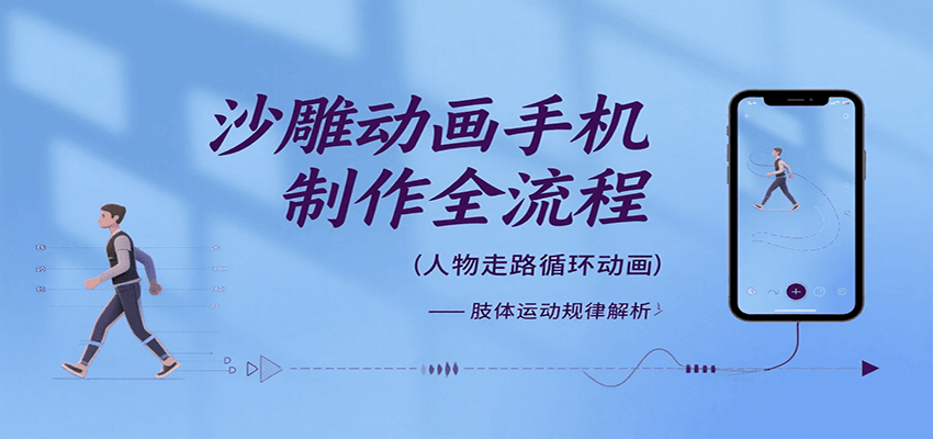沙雕动画手机制作全流程，关键帧动画、走路、表情变换、场景反向移动、车内人物添加等-轻合创