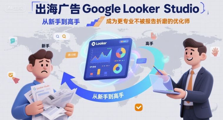 出海广告Google Looker Studio从新手到高手，成为更专业不被报告折磨的优化师-轻合创