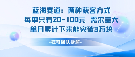 蓝海赛道：需求量大 单月累计下来能突破3W-轻合创