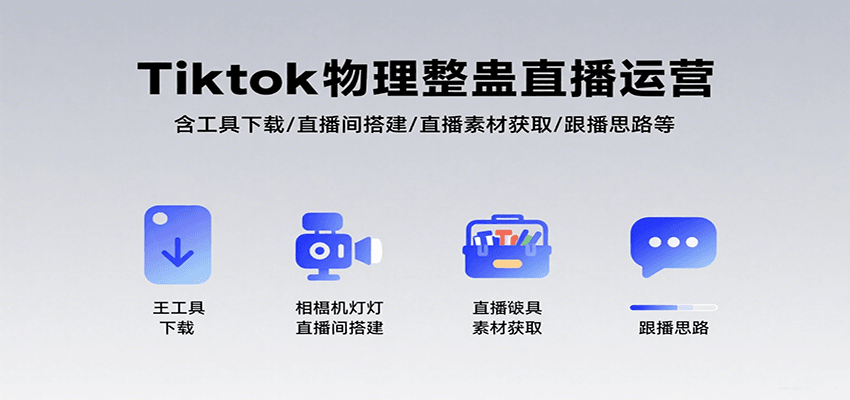 Tiktok物理整蛊直播运营，包含工具下载/直播间搭建/直播素材获取/跟播思路等-轻合创