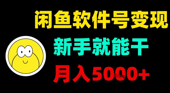 闲鱼软件号变现，新手就能干，月入5k+-轻合创
