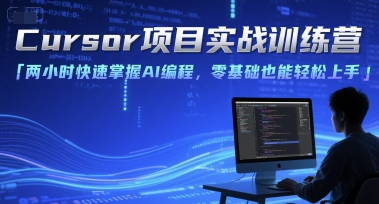 Cursor项目实战训练营，两小时快速掌握AI编程，零基础也能轻松上手-轻合创