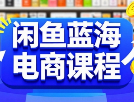 闲鱼蓝海电商课程，手把手助你快速上手，轻松实现闲鱼稳定盈利-轻合创
