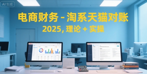 电商财务-淘系天猫对账2025，理论+实操-轻合创
