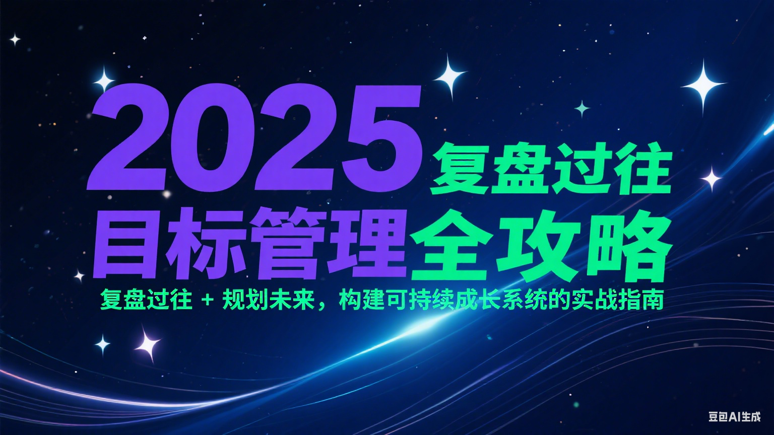 2025目标管理全攻略：复盘过往 + 规划未来，构建可持续成长系统的实战指南-轻合创