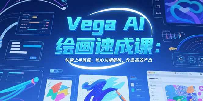 （15470期）Vega AI绘画速成课：快速上手流程，核心功能解析，作品高效产出-轻合创