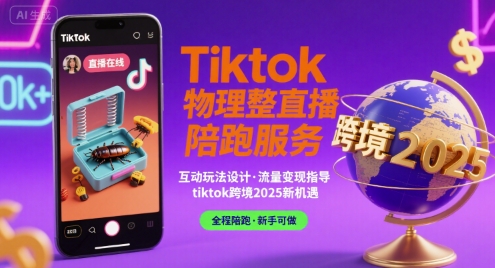 Tiktok物理整蛊直播陪跑服务-tiktok跨境2025-轻合创